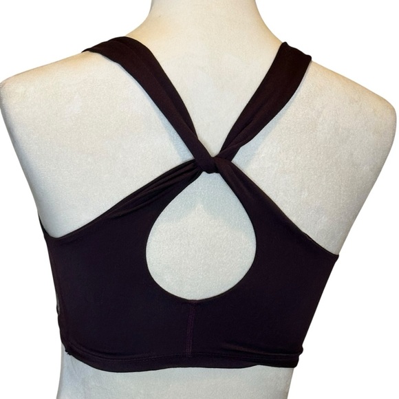 FREE PEOPLE ​Movement Down The Line Ruffle-Trim Brown Sports Bra Women’s Size XS - Picture 6 of 10